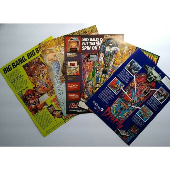 Pinball FLYERS Party Zone NBA Tales Of Arabian Nights Dracula Monster Bash #40 - Picture 2 of 4